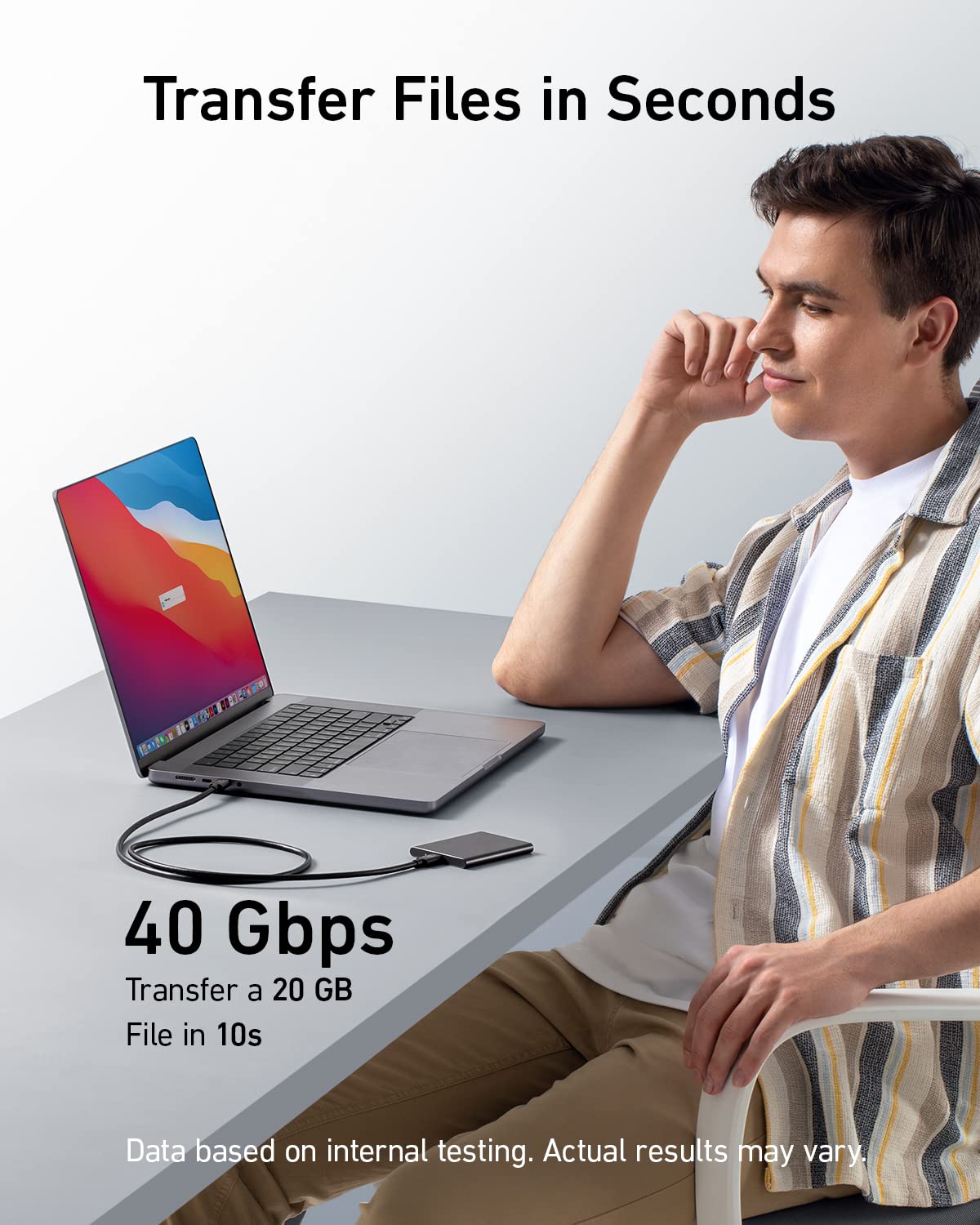 Anker Prime Docking Station (DL7400)  and USB-C to USB-C Cable (Thunderbolt 4 Compatible)