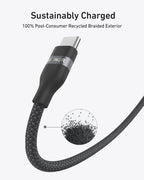 Anker Nano Charger (45W) with USB-C to USB-C Cable and Anker USB-C to USB-C Cable (6 ft, 240W, Upcycled-Braided)