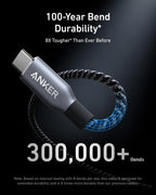 Anker cable with bend durability for 300,000+ bends