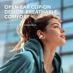 soundcore open-ear with clip-on style for breathable comfort