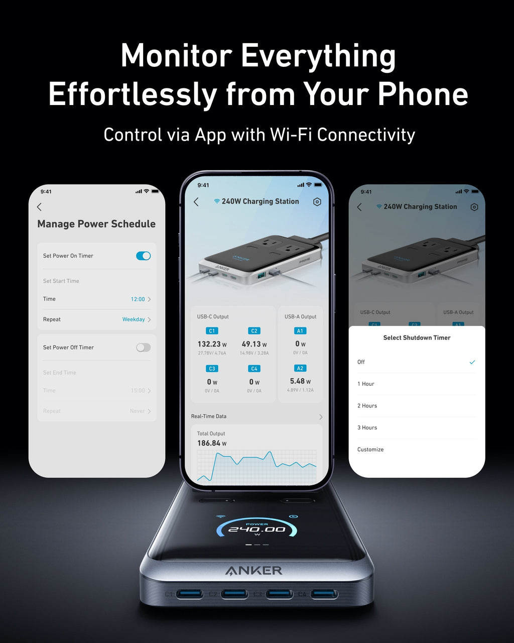 Anker Prime Charger (250W, 6 Ports, GaNPrime) and Charging Station (8-in-1, 240W)