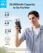 Anker 20000mAh charging power bank for travel