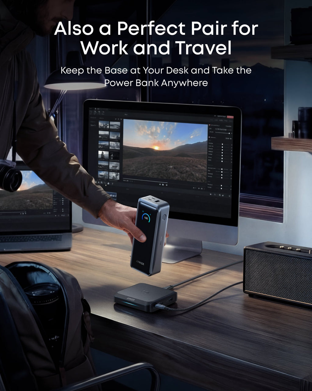 Anker Prime Power Bank (26K, 300W) with Charging Base